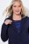 Ulla Popken 812754 Jersey blazer van punto di roma Donkerblauw - Blazers - Blazers in grote maten voor dames
