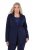 Ulla Popken 812754 Jersey blazer van punto di roma Donkerblauw - Blazers - Blazers in grote maten voor dames