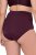 Ulla Popken 813137 Corrigerende slip met hoge taille Wijnrood - Shapewear - 