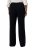 Ulla Popken 813306 Wijde pantalon met elastische taille Donkerblauw - Stoffen broeken - Wijde stoffen broeken voor dames