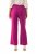 Ulla Popken 813306 Wijde pantalon met elastische taille Magenta - Stoffen broeken - Wijde stoffen broeken voor dames