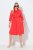 Ulla Popken 815217 A-lijn blousejurk met strikceintuur Roze - Midi jurken - Midi jurken in grote maten