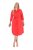 Ulla Popken 815217 A-lijn blousejurk met strikceintuur Roze - Midi jurken - Midi jurken in grote maten