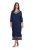 Ulla Popken 815333 Nachthemd Donkerblauw - Nachthemden - 
