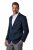 JP1880 815431 Colbert met lichte halve voering Donkerblauw - Pakken - Grote Maten Kostuum Heren