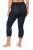 Ulla Popken 815580 3/4 panty legging met dijbescherming 80 den Donkerblauw - Panty's & sokken - 