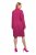 Ulla Popken 816744 Double-breasted jas met wollook Roze - Jassen - Jassen in grote maten