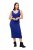 Ulla Popken 817591 Gebreide jurk met V-hals Blauw - Gebreide jurken - 
