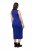 Ulla Popken 817591 Gebreide jurk met V-hals Blauw - Gebreide jurken - 