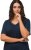 Ulla Popken 819289 Nachthemd met korte mouwen 2-pack Donkerblauw - Nachthemden - 
