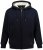 JP1880 820464 Hoodie jack met teddyvoering Donkerblauw - Sweaters & hoodies - Sweaters & Hoodies Grote Maten Heren