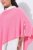 Ulla Popken 820512 Gebreide poncho van wolmix met V-hals Lichtroze - Poncho's & capes - 