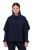 Ulla Popken 820620 Ponchotrui met col Donkerblauw - Poncho's & capes - 