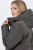 Ulla Popken 821737 Gewatteerde HYPRAR parka met capuchon Donkergrijs gemêleerd - Jassen - Damesjassen in grote maten