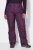 Ulla Popken 822018 Waterdichte functionele broek met fleecevoering Pruim - Regenkleding - 