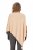 Ulla Popken Knit Pointed Hem Poncho Nature Melange - Sweaters & hoodies - 