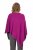 Ulla Popken Knit Pointed Hem Poncho Berry - Sweaters & hoodies - 