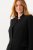 Ulla Popken 823318 Blazer met opstaande kraag Zwart - Blazers - Blazers in grote maten voor dames