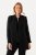 Ulla Popken 823318 Blazer met opstaande kraag Zwart - Blazers - Blazers in grote maten voor dames