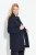 Ulla Popken 823318 Blazer met opstaande kraag Donkerblauw - Blazers - Blazers in grote maten voor dames