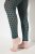 Ulla Popken 823383 Gestippelde panty legging Olijfgroen - Panty's & sokken - 
