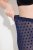 Ulla Popken 823383 Gestippelde panty legging Donkerblauw - Panty's & sokken - 