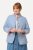 Ulla Popken 823538 Blazer van linnenmix met opstaande kraag Lichtblauw - Blazers - Blazers in grote maten voor dames