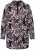 Ulla Popken 823967 Gebloemde jacquard blazer met driekwartmouwen Zwart - Blazers - Blazers in grote maten voor dames