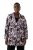 Ulla Popken 823967 Gebloemde jacquard blazer met driekwartmouwen Zwart - Blazers - Blazers in grote maten voor dames