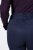 Ulla Popken 824297 Softshellbroek met sneeuwvanger Donkerblauw - Skikleding - 