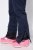 Ulla Popken 824297 Softshellbroek met sneeuwvanger Donkerblauw - Skikleding - 
