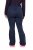 Ulla Popken 824297 Softshellbroek met sneeuwvanger Donkerblauw - Skikleding - 