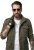 JP1880 Field Jacket with Badges Vintage Look TALL Moss Green - TALL jassen - TALL jassen met extra lengte