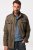 JP1880 Field Jacket with Badges Vintage Look TALL Moss Green - TALL jassen - TALL jassen met extra lengte