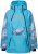 Ulla Popken 824429 Gemarmerde ski-jas met drievoudige functie Blauw - Skikleding - 