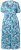 Ulla Popken 824966 Gebloemde blousejurk Donkerblauw - Blousejurken - 