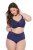 Ulla Popken 825676 Corrigerende slip met hoge taille Koningsblauw - Shapewear - 