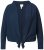 Ulla Popken 827116 Bolero met opstaande kraag van linnenmix Donkerblauw - Bolero's - 