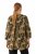 Ulla Popken 827217 Blouse met korte mouwen en savanneprint Zwart - Blouseshirts - Blouses in overhemdstijl