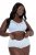 Ulla Popken 827465 Hipsters met kant 3-pack Blauw - Slips - 