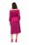 Ulla Popken 827740 Jersey jurk met driekwartmouwen Roze - Midi jurken - Midi jurken in grote maten