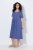 Ulla Popken 827920 Jersey jurk met korte mouwen Blauw - Jersey jurken - 