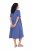 Ulla Popken 827920 Jersey jurk met korte mouwen Blauw - Jersey jurken - 