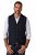 JP1880 828736 Tweed gilet met gebreide rug Donkerblauw - Pakken - Grote Maten Kostuum Heren