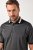 JAY-PI Quickdry Two-Tone Golf Poloshirt Black - Polo shirts - Grote Maten Poloshirts Heren