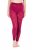 Ulla Popken 828982 Geruite panty legging Bessenrood - Panty's & sokken - 