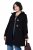 Ulla Popken 829347 Duffelcoat Zwart - Jassen - Jassen in grote maten