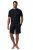 JP1880 829513 Pyjama kort model bellyfit Donkerblauw - Ondergoed & zwem - Grote Maten Ondergoed Heren
