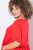 Ulla Popken 829837 Jurk van linnenmix met korte mouwen Rood - Zomerjurken - Zomerjurken in grote maten