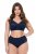 Ulla Popken 830094 Slips met kant 2-pack Donkerblauw - Slips - 